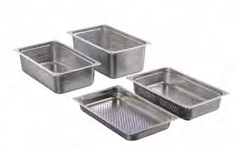 Smallwares Food Pans STAINLESS STEEL FOOD PANS - 2/3 SIZE Product # Dimensions Depth L (mm) W (mm) (mm) EFI-7232 13.875" (353) 12 13/16" (325) 2 1/2" (65) EFI-7234 13.