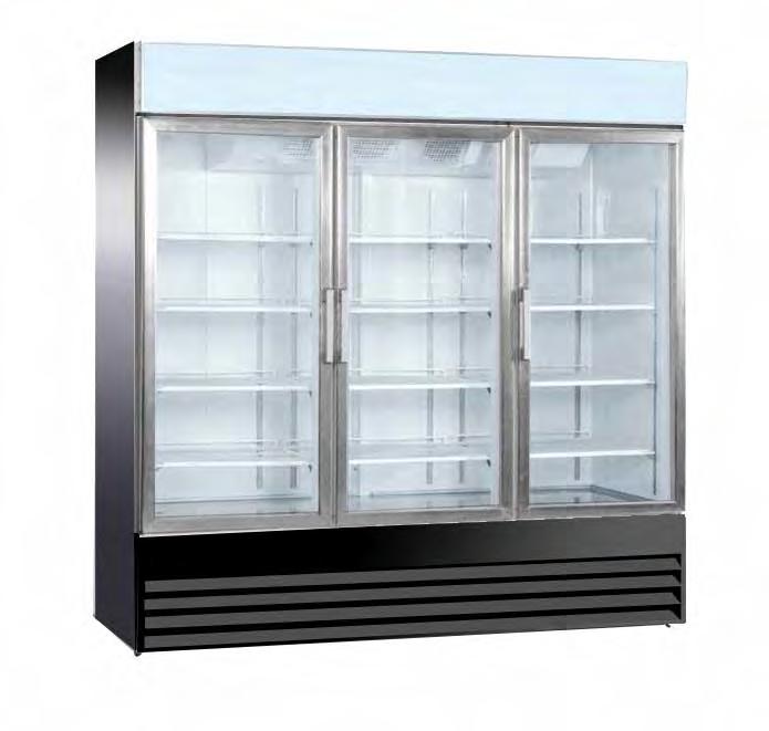 Refrigeration Triple Glass Door Reach-In Coolers C3-78GD >> EFI Product Feature: Our refrigeration products are tested and certified to meet CSA/ NSF/ANSI standards for sanitation and safety.