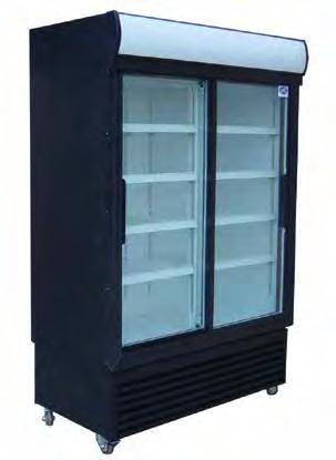 FEATURES See page 28 for product features Product # Type Doors Shelves Dimensions (mm) HP Capacity W D H (Cu. Ft.) Voltage Amps Weight (lbs) C2S-39GD Fridge 2 8 39.