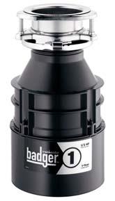 Badger food waste disposers are a reliable and functional choice when affordability is the prime concern.