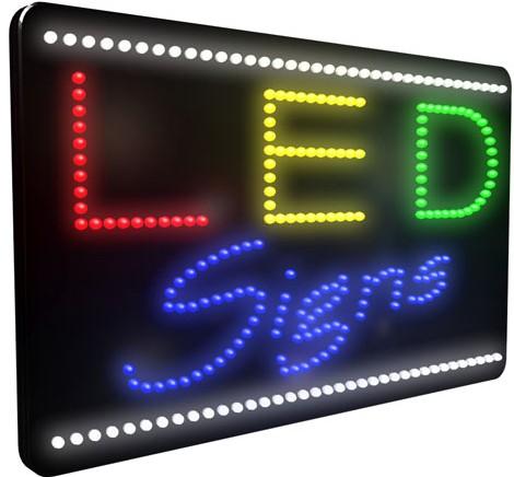 Light-emitting diode (LED) signs Answer False.