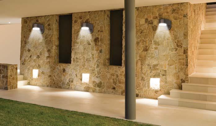 LED Wall Mount OUTDOOR LUMINAIRE TCP s LED wall mounted luminaire offers a stylish alternative to traditional jelly jar fi xtures.