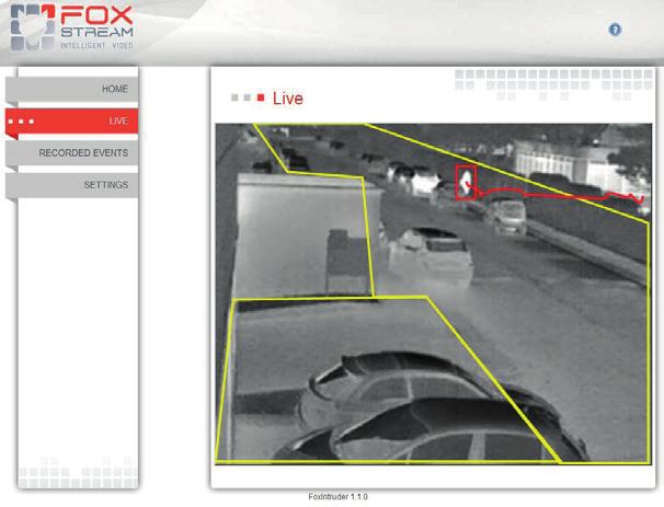 .. FoxVigi holds a parameter assistant tool: the software includes a playback functionality where you can change the defined settings to view the direct consequences on the detected object.
