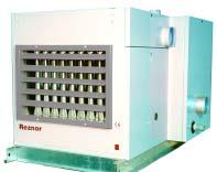 MODEL SHE GAS FIRED, HIGH EFFICIENCY SEPARATED COMBUSTION, CONDENSING UNIT HEATERS DESCRIPTION The Reznor Model SHE Series gas-fired, power-vented, separated combustion, fan-type, high efficiency