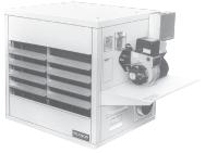 MODEL OH & OB OIL-FIRED, FAN AND BLOWER-TYPE UNIT HEATERS DESCRIPTION The Model OH/OB Series oil-fired unit heaters are available in inputs of 118,000, 173,000, and 229,000 BTUH with 82% efficiency