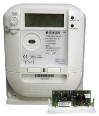 The module is mounted under the standard meter cover and is compatible with single and poly phase meters.