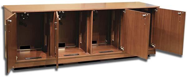Front Elevation Ventilation fan each bay ESL Credenzas are perfect for Educational, Government and Corporate