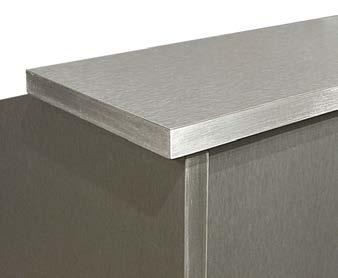 Storage space below work surface Electrical inlet 3/8 aircraft aluminum bottom plate Genuine Brushed
