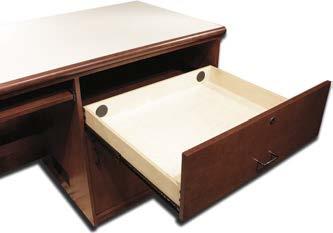cherry finish Pull out drawer for visual presenter Pull out