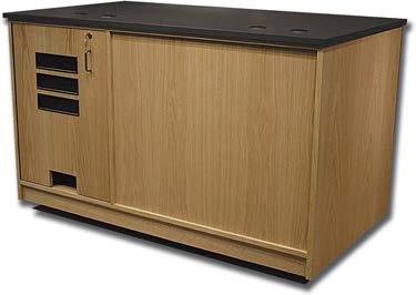 storage drawer Lower storage section w/adjustable shelf 15 space