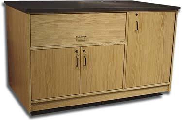 with KSI clear natural finish Rear elevation Large pull out