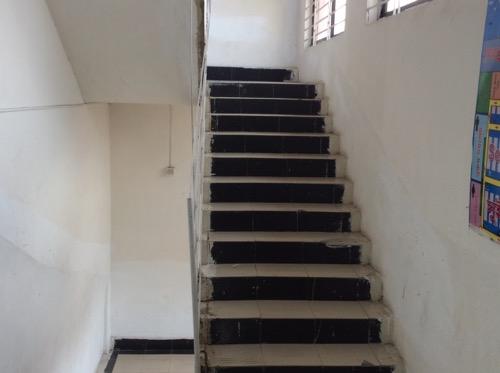 Provide handrails on  New handrails shall