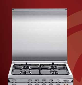 UNICA 60x60 STANDARD FEATURES: Glass lid Enlarged grids Minute minder Oven thermostat Oven light 1 chromed