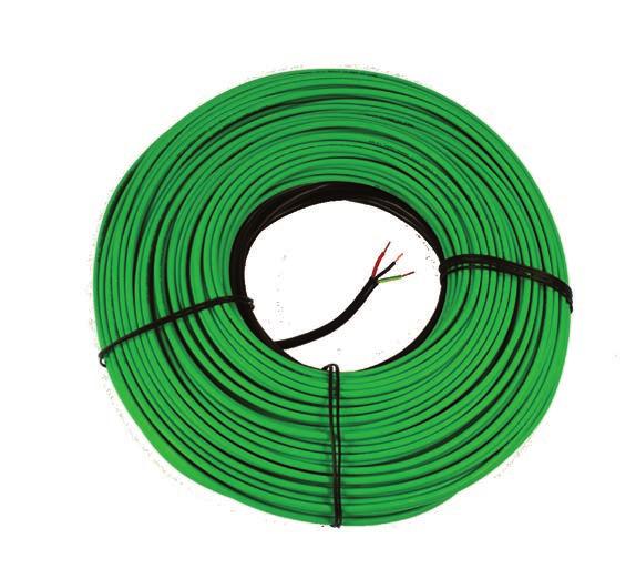 SNOW MELTING CABLE Snow melting cable is ideal for heating an oddly shaped driveway or patio.