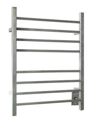 TOWEL WARMERS (Hardwired) The Infinity (hardwired) Model: TW-F10BS-HW Size: 23 5/8 W x 32 H x 4 3/4 D Voltage: