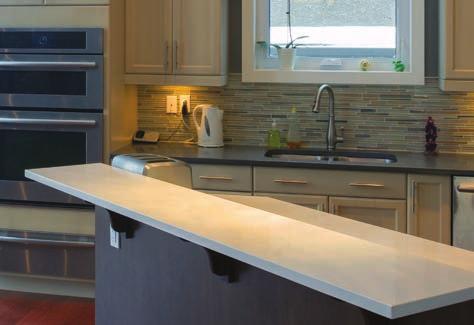 off of granite, marble, quartz, and other stone surfaces wherever you gather for work or play.