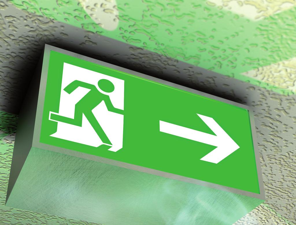 Safely conducted & supplied Emergency lighting / emergency power supply when it really matters