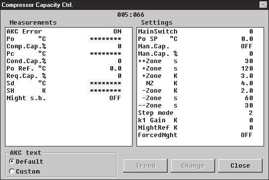 Application This menu operation (dated May 2000), applies to controller type AKC 25H5, code number 084B2020 and 084B2021 with programme version 1.3x.