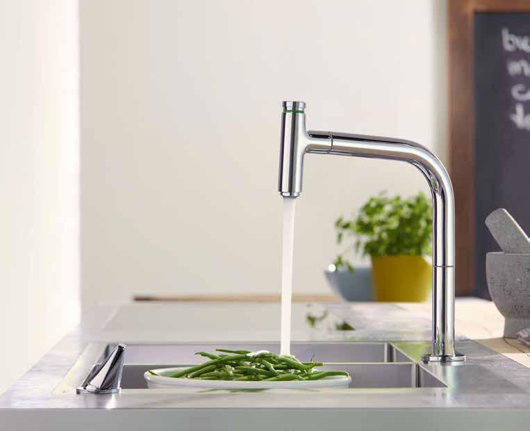 The new definition of washing up. Innovative control concept that make kitchen tasks easier.