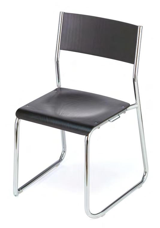 mensa The predecessor of this stackable skid-base chair