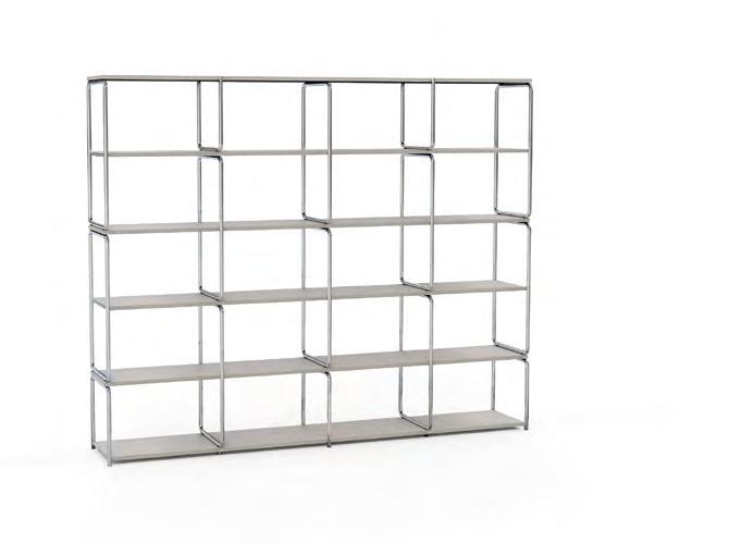 The classic shelving system can be used to achieve any height or