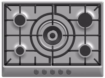 (up to 1,75 kw) 5 Rapid burner (up to 3 kw) 6 Double-flame burner (up to 3,3