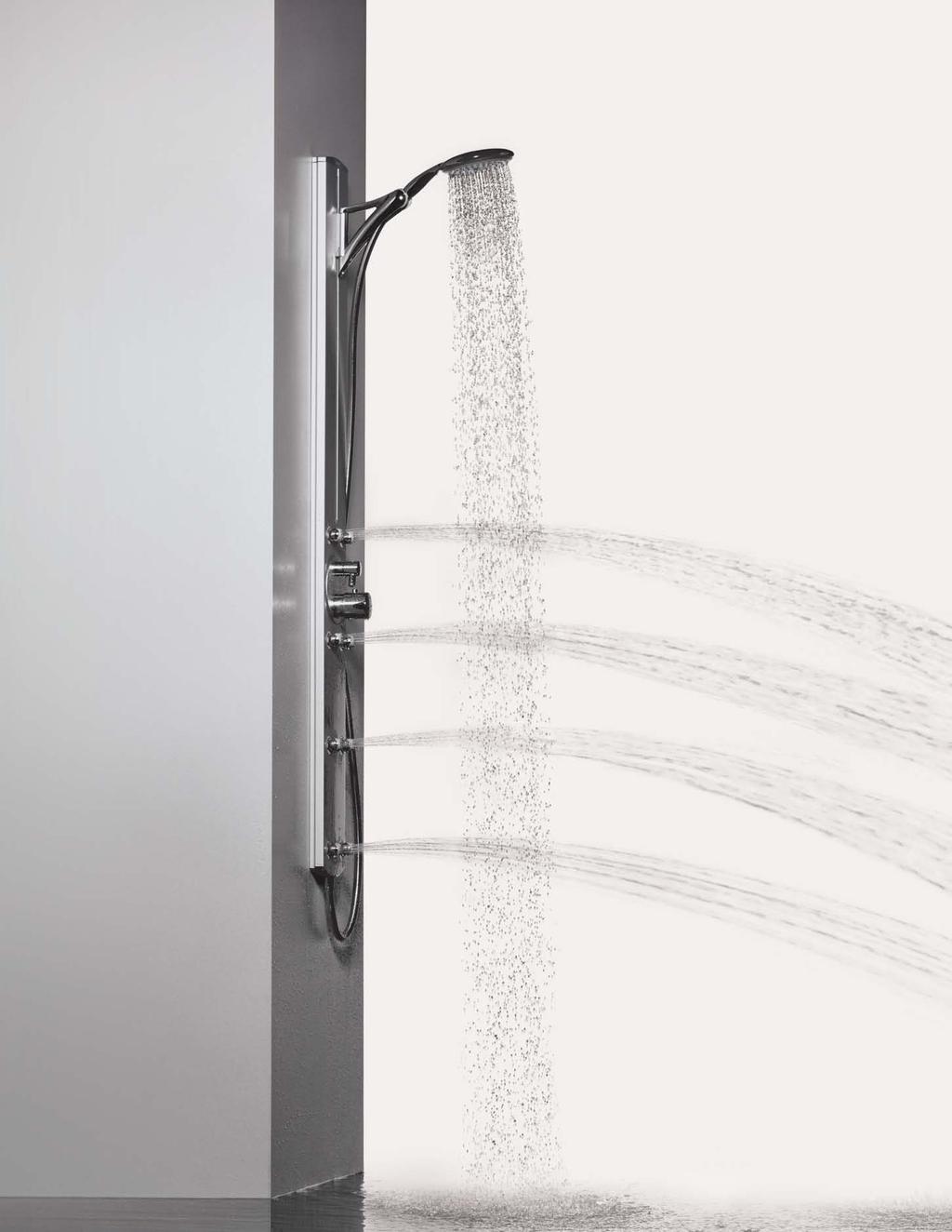 Raindance E Showerpanel. Ultra thin, ultra easy to install. ibox Universal Plus makes it possible.