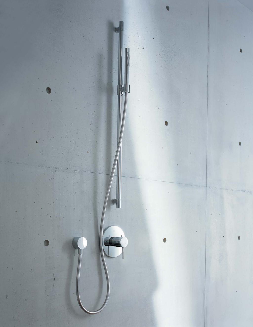 Pressure Balance. Complement the beautiful, minimalist forms of Axor Starck by taking a similar approach to design your shower configuration.