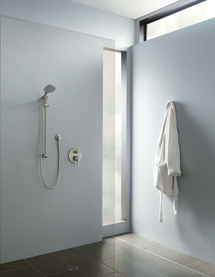 S E Hansgrohe offers one universal shower trim style