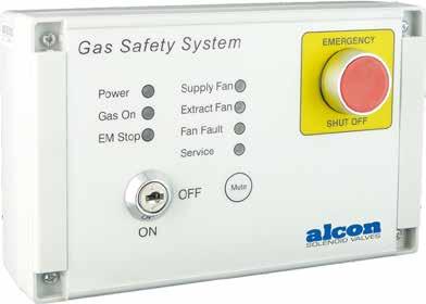 Ventilation & Interlock Systems Gas Ventilation The Alcon GSS1 ventilation interlock system is designed specifically for use in commercial kitchens to meet BS6173: 2001, which is now a much