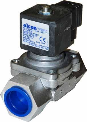 Gas Solenoid Valves Gas Valves - GB Series The Alcon GB series 1 /4-2 solenoid valves are designed as EN161 approved safety shut-off valves for domestic appliances, commercial uses such as catering