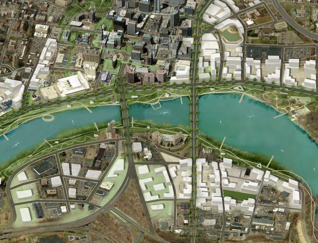 Tangible Results for East Hartford A transformed transportation network to free up valuable land for growth A transformed riverfront to expand the amenities of Great River Park and catalyze