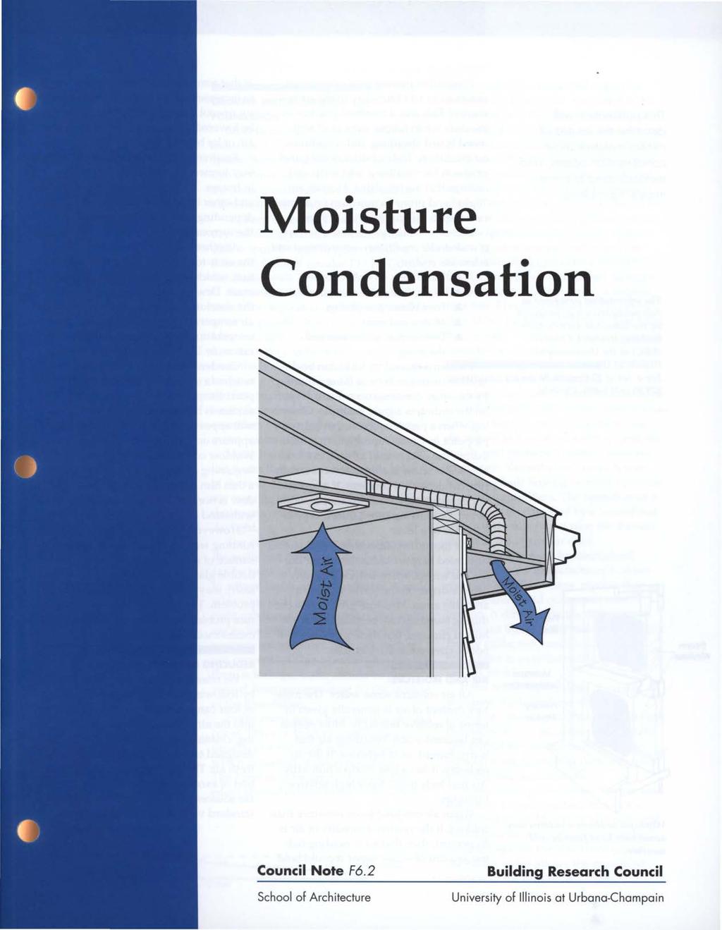 Moisture Condensation Council Note F6.