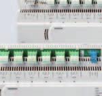 communication over LonTalk or IP, plus digital and universal input and output configurations to