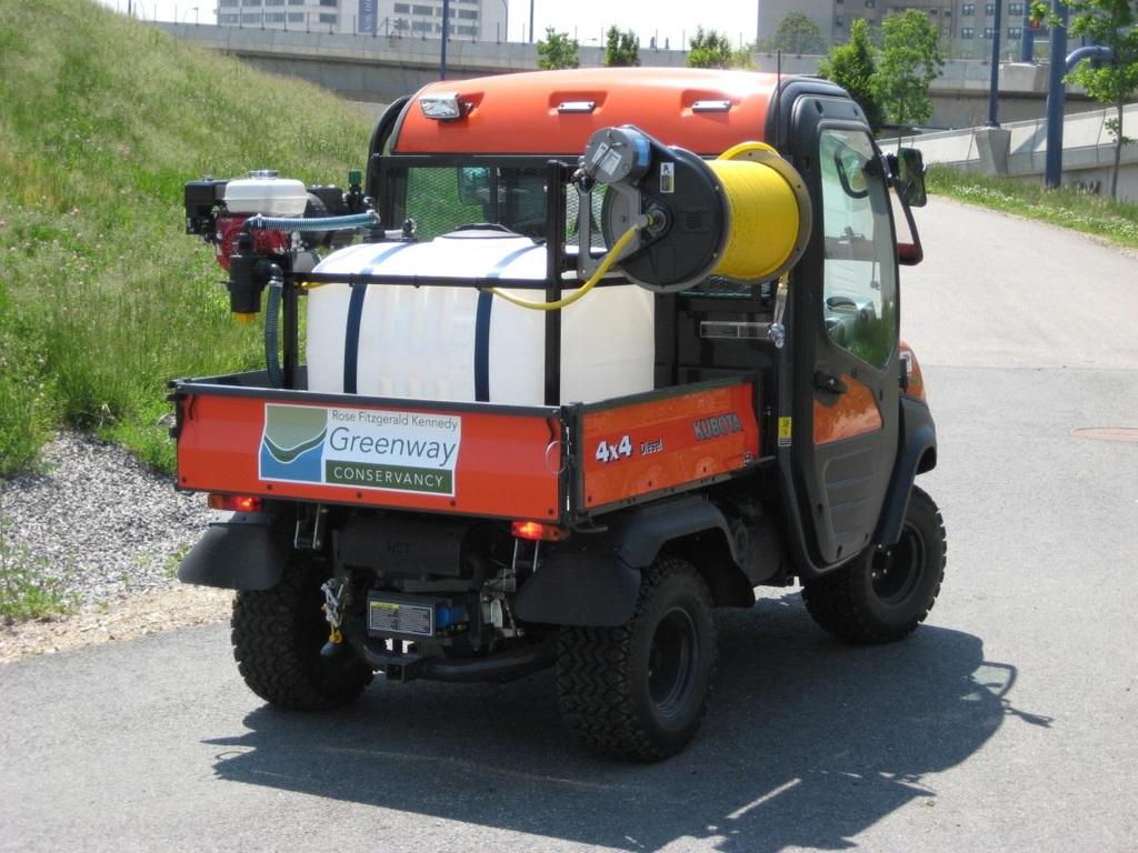 Compostwerks V-100/CT Compost Tea Sprayer in utility vehicle. Udor Kappa 43/GR Diaphragm Pump The working pressure should not exceed 150 pounds per square inch.