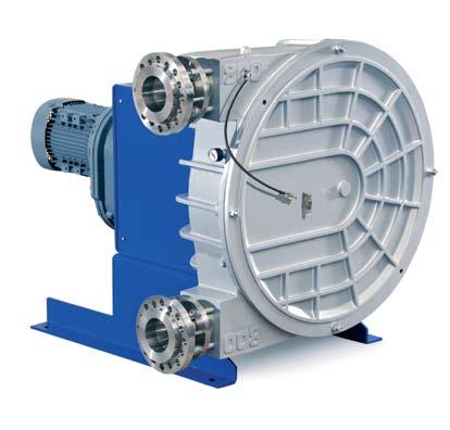 ELRO Peristaltic Pumps Series XP The newly developed ELRO peristaltic pumps of series XP are characterized by a high pumping capacity at low rotary speed.