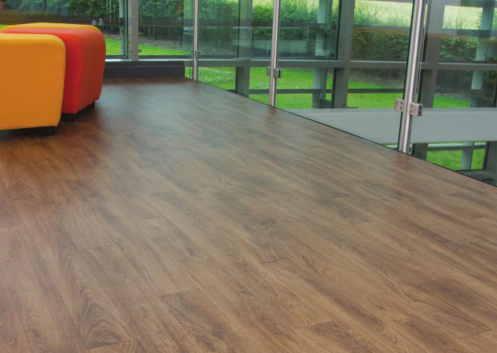 VINYL FLOORCOVERING WITH ENHANCED SLIP RESISTANCE new & improved SAFetreD WooD new ColoUrS with safety clearly