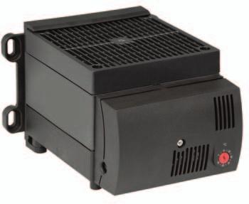 Compact high-performance Fan Heater CS 130 1,200W (Semiconductor) Compact design High heating performance Double insulated Integrated thermostat (optional) Optional clip or screw fixing The compact
