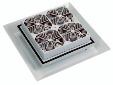 Roof Filter Fan RFF 018 Series 350m³/h Ventilating Very low noise Minimal depth in enclosure High through-flow air volume Uniform air circulation High reliability Time-saving installation Roof filter