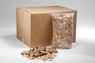 A full container of wood chips will produce smoke for an approximate period of one to two hours depending on the cooking temperature being used for the selected product.