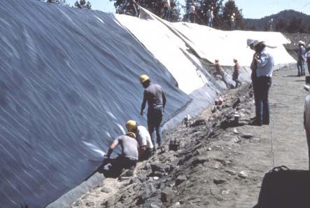 taken 14 years after construction SYMVOULOS DAM, 121 ft (1990) HDPE 3.