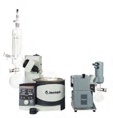 distillations with vacuum control Automatic distillations with Hei-VAP Precision hand lift models and valve-regulated vacuum pumps Automatic distillations with Hei-VAP Precision motor lift models and