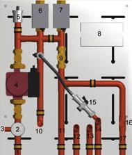 Super Jig - SJ - to convert Super Coil to pre-plumbed system Super Jig system layout 1. Boiler flow 2. Pressure gauge 3. Exp. vessel connection 4. Pump 5. Auto Air Valve 6. Zone valve 1 7.