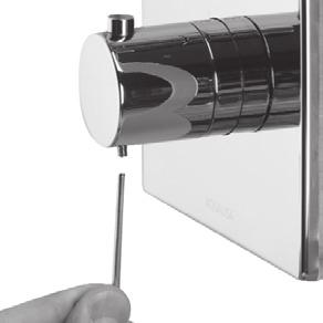Place the temperature control screw cover into position and carefully push into place.