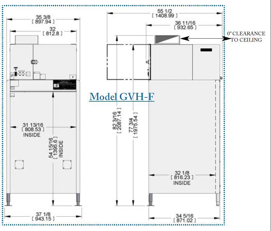 PMG-1004 Most Widely Accepted and Trusted Page 9 of 9 TABLE 5 Model GVH-F, Limitations and Clearance *