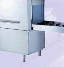 Wash arms, filters and well can be removed without tools, connections located on front of appliances; operation stops when door is opened, or