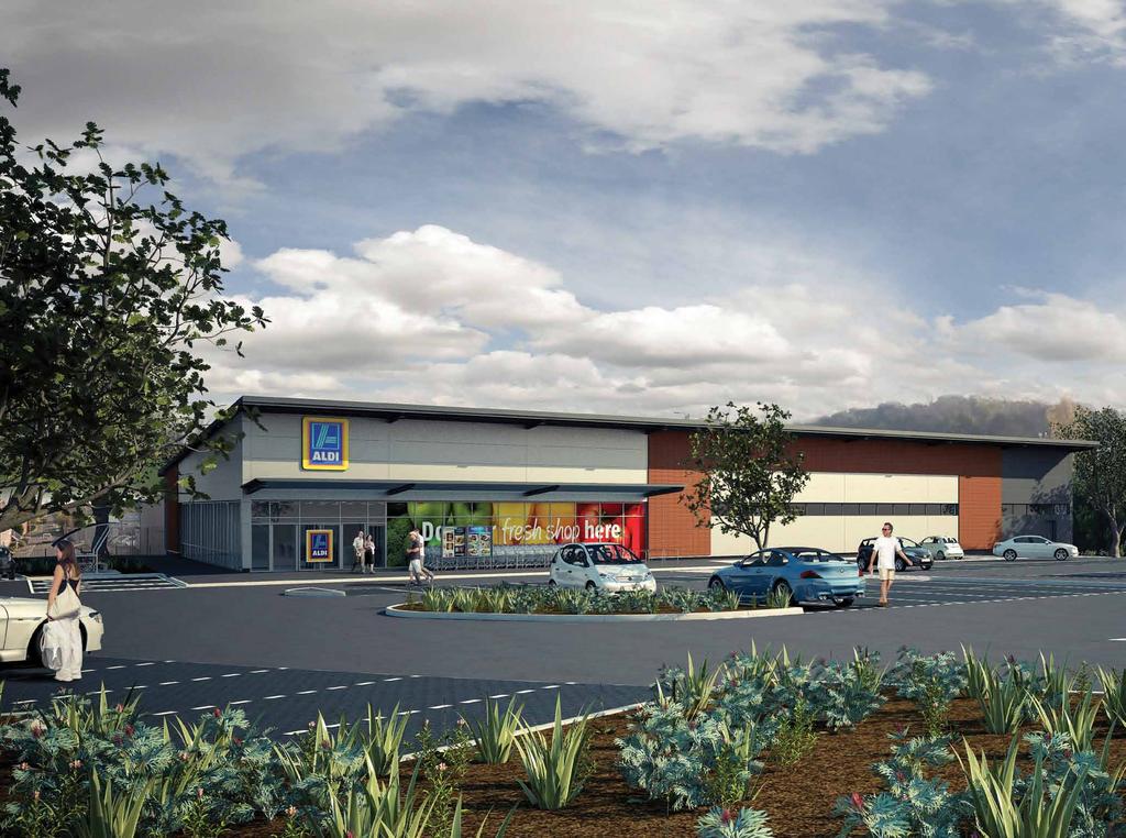 Design and landscaping design The development has been designed to provide a high-quality and attractive discount food store.