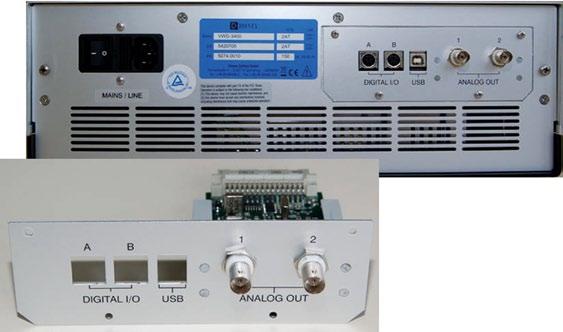 Connection to Other Systems for Data Recording A two-channel analog output card is available as an option for the VWD-3000 series.