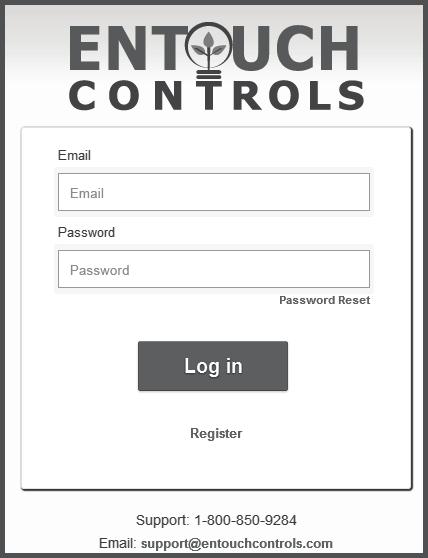 Using The Web Management Portal The power of your EMS controller will be fully realized when you connect to www.entouchgo.com.