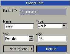 The screen is called Trend Screen under Monitor Mode while called Clinic Review under Clinic Mode. Under the screen you can view the measurement of each parameter. Storage Setup 1.